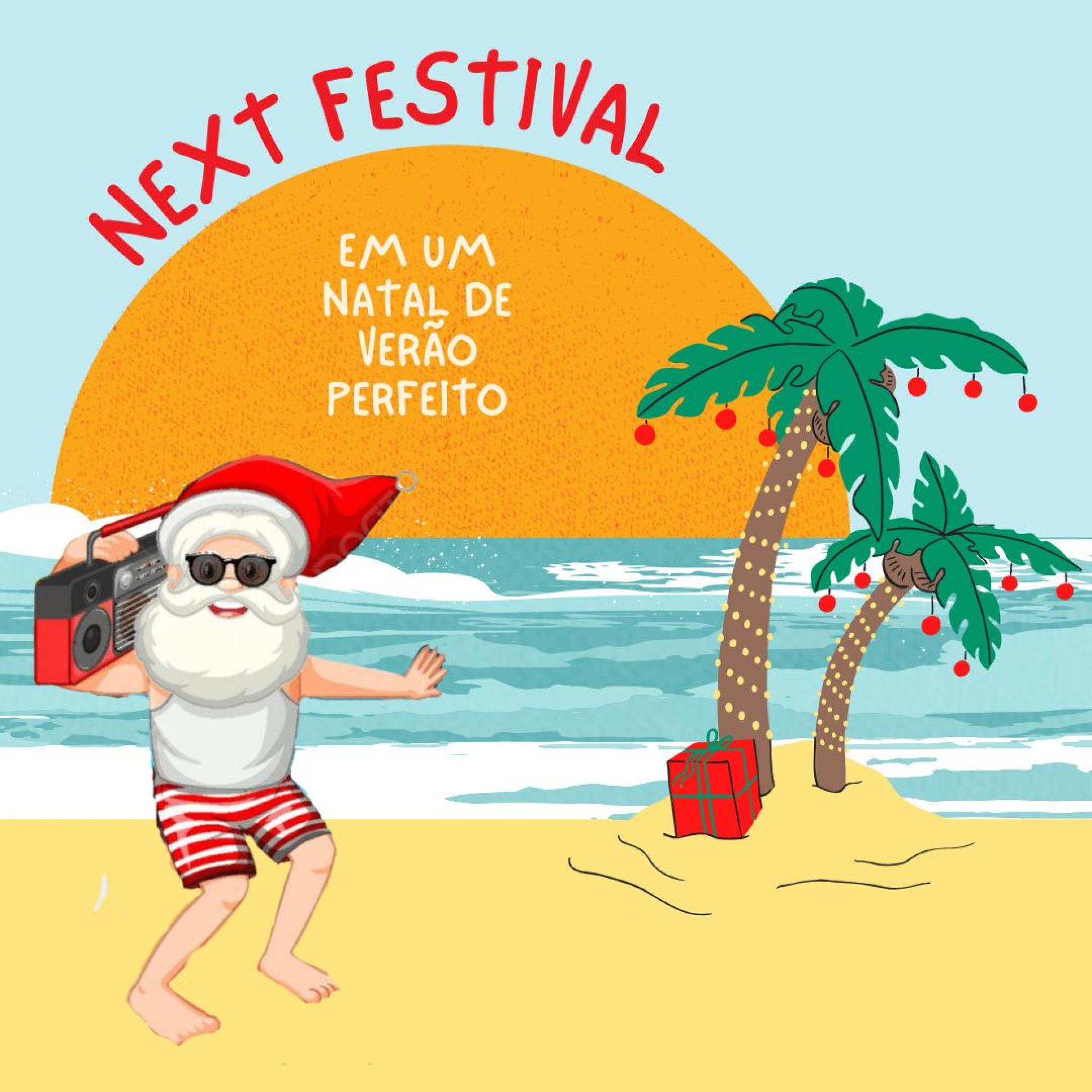 Next Festival em um natal de Verão Perfeito